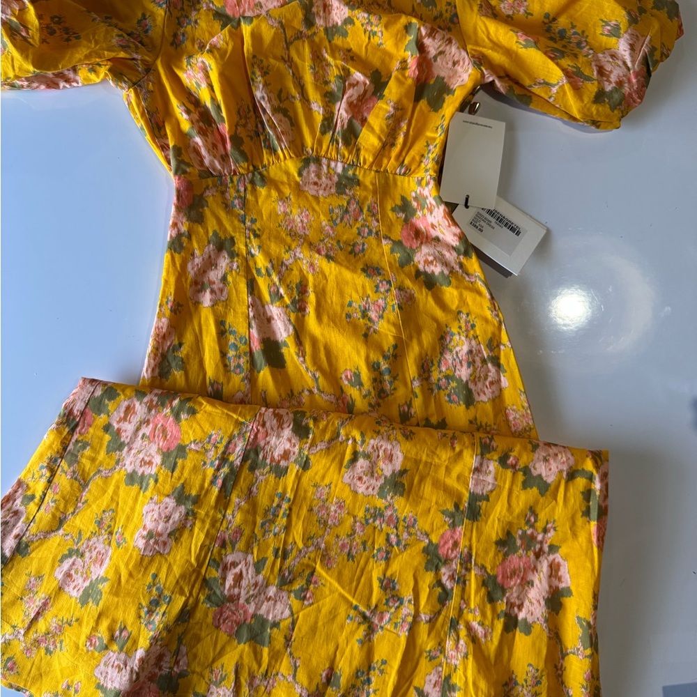 Floral Yellow Dress